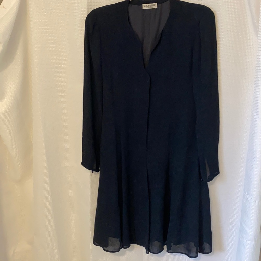 Giorgio Armani Le Collezioni navy dress